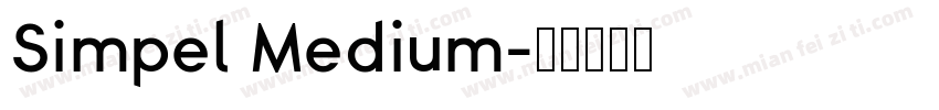 Simpel Medium字体转换